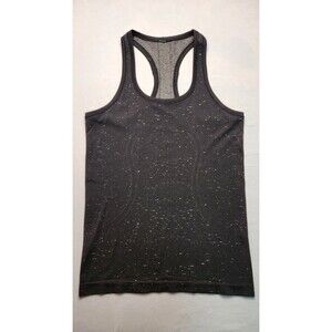 Lululemon Swiftly Tech Racerback Black w/ White Specks Size 6